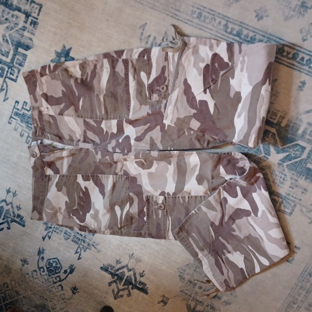 Brown Camo Cargo Pants